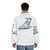 Puffer jacket with Pan Am airlines logo and retro airline design - men back