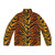 Tiger stripe puffer jacket with bold animal print design