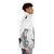 Tiger Moon Puffer Jacket featuring an animal drawing of a tiger against a night sky with a full moon - men side right