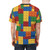 Detailed pixelated block pattern design on a high-quality t-shirt - men back