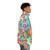 Tie dye puffer jacket featuring sun bonnets for country-inspired style - men side right
