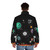 Outer Wilds Planetary Exploration Puffer Jacket featuring the Outer Wilds solar system and astral exploration - men back