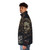 Ahed Tamimi Caligraphy Puffer Jacket featuring Arabic calligraphy and Palestinian symbols - men side left
