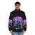 New Edition Puffer Jacket with retro 80s cartoon design - men front