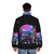New Edition Puffer Jacket with retro 80s cartoon design - men back
