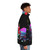 New Edition Puffer Jacket with retro 80s cartoon design - men side right