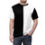 Monochrome black and white abstract graphic design on a high-quality t-shirt - men front