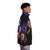 Three Wiseau Moon Puffer Jacket featuring Tommy Wiseau and the iconic Three Wolf Moon design - men side right