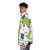 Retro puffer jacket with Jem and the Holograms-inspired pop art design - men side left