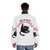 Razzle Dazzle Puffer Jacket with Cute Cat Motif - men back