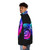 Otter space-themed puffer jacket with galaxy and rainbow design - men side left