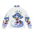Adorable Neeko puffer jacket featuring the League of Legends winter wonderland theme - Back