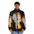 Oso Tayari Casel Puffer Jacket featuring Champion Spirit design for martial arts enthusiasts - men front