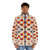 Thomas Downing's abstract and optical art-inspired puffer jacket - men front