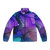 Orspell Abstract Fluid Art Puffer Jacket with vibrant bold design