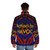 Retro sci-fi action puffer jacket with Havoc design - men back