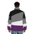 Ace Flag Puffer Jacket featuring the asexual pride flag design by Aramis Art - men back