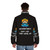 Accountants Don't Age, They Level Up Puffer Jacket featuring 8bit gaming design - men back