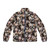 A puffer jacket with a cute opossum graphic, perfect for nature and animal lovers