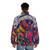 Abstract 2 Chainz Puffer Jacket featuring the iconic rapper's signature style - men back