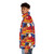Ooh Aah Puffer Jacket in colorful, retro-inspired design - men side left