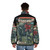 Demogorgon Puffer Jacket featuring Stranger Things-inspired design with spiderwebs and interdimensional elements - men back