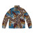 Authentic Aboriginal Art Wetland Dreaming Puffer Jacket featuring traditional indigenous Australian art design and wildlife