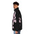 One Side Cherry Blossom Branch Puffer Jacket with pink flowers and branches - men side left