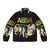 Abba-themed puffer jacket with 70s disco vibes