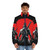 One Armed Wolf Red Sun Sekiro Inspired Puffer Jacket - men front