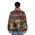 Deerhunter Cryptograms puffer jacket, stylish winter outerwear, indie rock band - men back