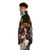 Beige Aaliyah-inspired puffer jacket with vintage 90s design - men side left