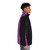 Decade Barcode Puffer Jacket - Kamen Rider Decade Inspired Coat with Barcode Design - men side right