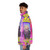 Olivier Messiaen inspired puffer jacket with avant-garde portrait design - men side left