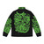 Old Friends Green Puffer Jacket with Labyrinth Movie Inspired Design - Back