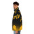 Aek retro puffer jacket with old school greek football graphics - men side left