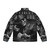 Dead Gangster Puffer Jacket featuring a skeleton and gangster-inspired design - Back