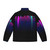 Marvel Spider-Verse inspired "Never Sleeps" puffer jacket with superpower and superhero graphics - Back