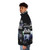 Dead Channel cyberpunk puffer jacket with futuristic, tech-inspired design - men side left