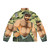 Camouflage puffer jacket for the muscular, hairy gay bear - Back