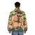 Camouflage puffer jacket for the muscular, hairy gay bear - men back