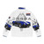Ac Cobra Puffer Jacket featuring a retro, vintage design inspired by the classic Shelby Cobra car - Back