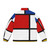 Mondrian-inspired de Stijl puffer jacket with primary color block design - Back