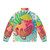 Octopus puffer jacket with vibrant tropical design - Back