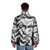 David Lynch inspired puffer jacket with surreal design - men back