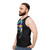 Music Loving Pug Unisex Tank Top - men side