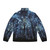 A puffer jacket with a cosmic star pattern design - Back
