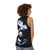 Unisex tank top with a cosmic universe and nature design - women back