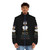 Occupations puffer jacket with various career icons - men front