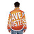 Dave Buster's logo puffer jacket, a stylish and warm outerwear for gaming and bar enthusiasts - men back